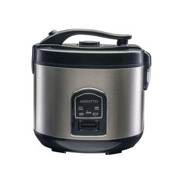 Imagem de Panela De Arroz Elétrica Agratto Visor de Vidro 10 Xícaras Inox 127V