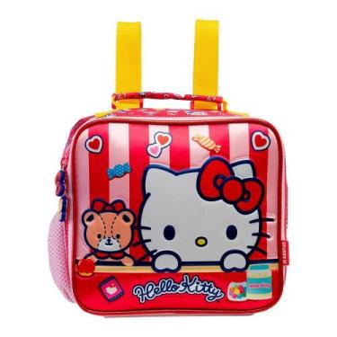 Imagem de Lancheira Hello Kitty Escolar Meninas Glitter Térmica Lanche -, Rosa