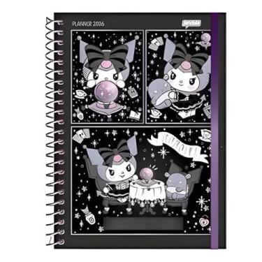 Imagem de Agenda Planner Espiral Kuromi 2026 Jandaia -, Preto-Bola de cristal