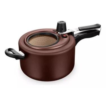 Imagem de Panela De Pressao Chocolate 3,0L C/ Visor De Vidro MTA 6026