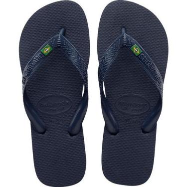 Imagem de Chinelo havaianas brasil marinho fc, 39/40, Marinho