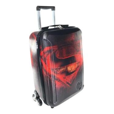 Imagem de Mochila Mala Rígida 6 Rodas Superman Escolar Viagem Com Alça - Maxtoy