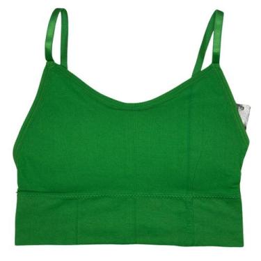 Imagem de Top Fitness Com Bojo Removível Confortável Blue Rose, M, Verde