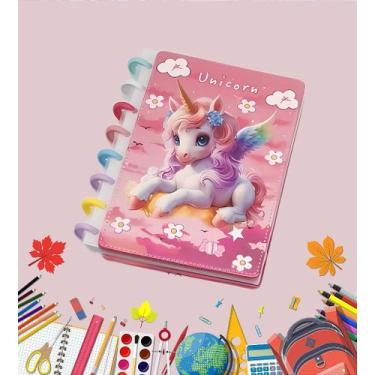 Imagem de Caderno Inteligente Escolar Anotações - Unicórnio - 1 Unidade - Pronto