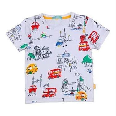 Imagem de Camiseta Infantil Menino Kiki, Branco, 1