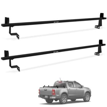 Imagem de Rack de Caçamba Travessa 1,80m Universal Aluminio Preto - Gtnox