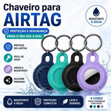 Imagem de Capa Chaveiro a Prova Dágua Compatível com Airtag - Difinity, Branco