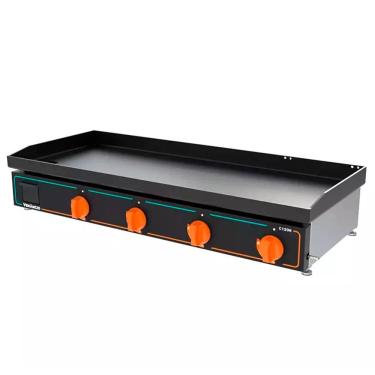 Imagem de Chapa Bifeteira a Gás Deguste Luxo C120N 120cm 6,35mm 64.000 BTUS Inox Venâncio