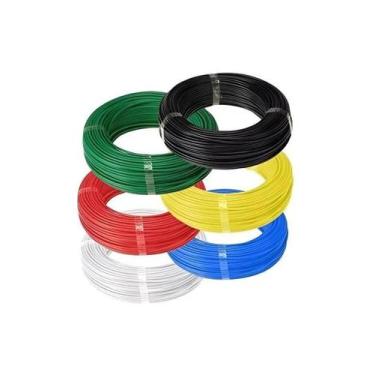 Imagem de Cabo Fio Flexível 750v 6mm Roda Rolo 50 metros Corfio, Vermelho