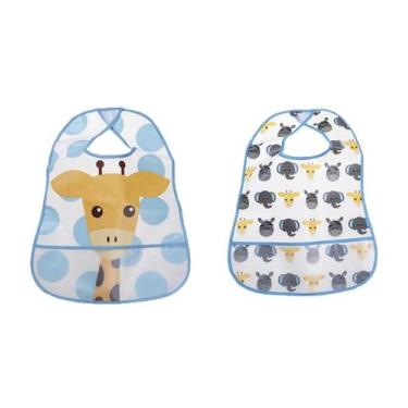 Imagem de Babador Impermeável Bichinho com 2 unidades Girafa - Girotondo Baby