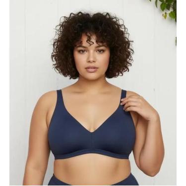 Imagem de Top Praia Feminino Sem Bojo Forrado Plus Size Alça Ajustável Regulagem