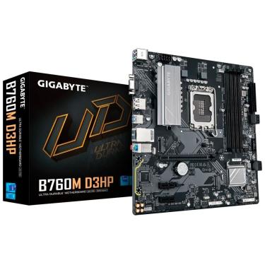 Imagem de Placa Mãe Gigabyte B760M D3HP Suporte DDR5 Até 128GB Pcie 5.0 RGB Socket LGA 1700