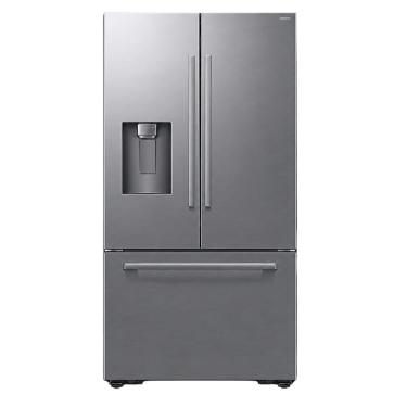 Imagem de Geladeira Samsung French Door Frost Free Inverter 664L Dispenser de Água e Gelo RF70H Inox 110V