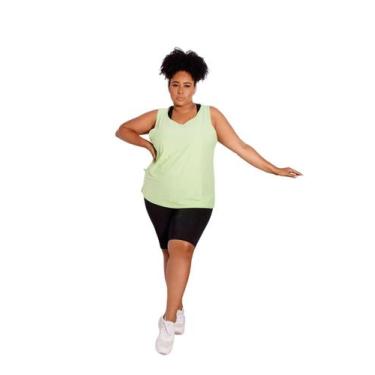 Imagem de Regata Plus Size em Microfibra G1 G2 G3 PINA - PINA FitnessWear, G3, V