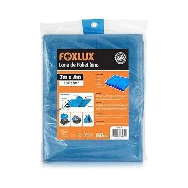 Imagem de Lona Polietileno Azul 7m x 4m 150 Micras Famastil