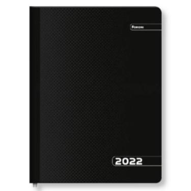 Imagem de Agenda Compacta preta 2027 Costurada Diária 176 folhas Foroni 78992643