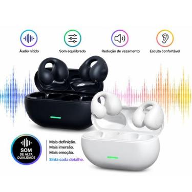 Imagem de Fone Bluetooth Confortável Condução Óssea com Estojo - Fone Sem Fio Bl