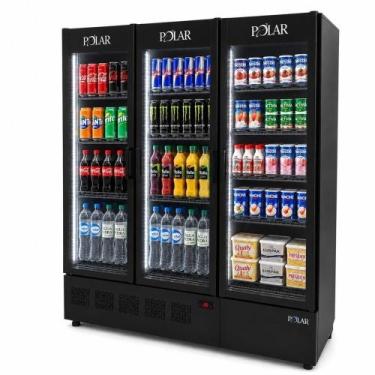 Imagem de Expositor Vertical Refrigerado Polar 1,70M 3 Portas All Black Infinite