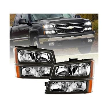 Imagem de Conjunto de Faróis AmeriLite para Chevy Silverado Avalanche 2003-2006