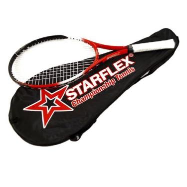 Imagem de Raquete De Tênis Starflex Championship, Único, Preto, Vermelho
