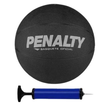 Imagem de Bola Basquete Penalty Playoff + Bomba de Ar, Preto