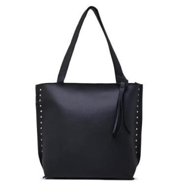 Imagem de Bolsa Feminina Grande Sintético Zíper Versátil - Mila Marques, Único, 