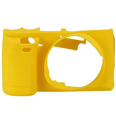 Imagem de Estojo de câmera de silicone macio durável elegante 12,5 x 7 x 4,5 cm estojo de câmera leve portátil preto/amarelo para câmeras A6000 para proteção de câmera(amarelo)