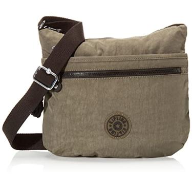Imagem de Kipling Alça transversal Arto feminina, alça de ombro ajustável, fecho de zíper, Musgo verde, 11.25" L X 10.25" H X 1.5" D