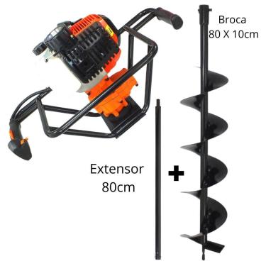 Imagem de Perfurador de Solo Profissional VPS520 Vulcan á Gasolina 2T 2,5hp Forte e Econômico Com...