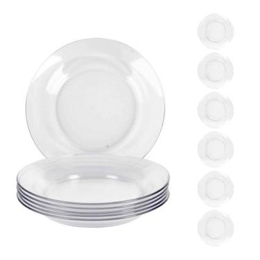 Imagem de Jogo 6 Pratos 22cm Redondos Fundo Refeição Astral Duralex