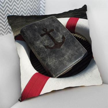 Imagem de Almofada C/ Zíper 25X25 Cm Bóia Náutica