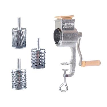 Imagem de Ralador De Coco E Queijo Manual Multiuso Com 3 Ralos