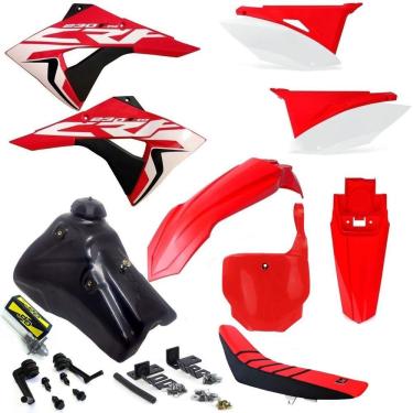 Imagem de Kit Plástico Number X cell Crf 230 07... Tanque 7 Litros Torneira Gp