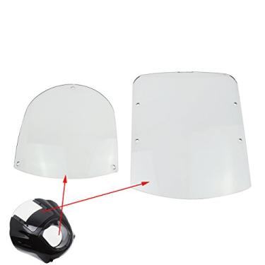 Imagem de Kit de carenagem de para-brisa ABS para motocicleta Rebacker para Sportster XL 883 1200 1988-2016 Dyna Models 1995-2005 FXR 1986-1994, transparente