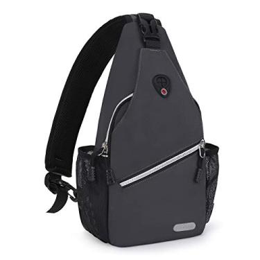 Imagem de Mochila MOSISO Mini Sling, pequena mochila para caminhada, viagem, ao ar livre, casual, esportiva, Space Gray, One_Size
