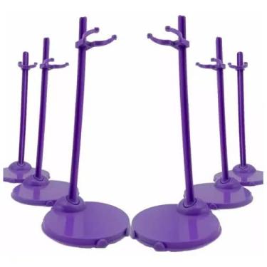 Imagem de 4 Suporte Roxo Para Boneca Barbie Susi Pedestal