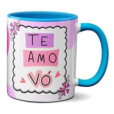 Imagem de Caneca Dia Dos Avós Presente Vovó Fofinha Te Amo Vó (Azul)