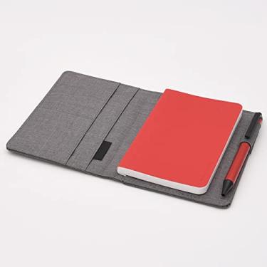 Imagem de A6 Notebook 0.5mm Tinta Preta Caneta Gel Retrátil Capa de Armazenamento Conjunto Empresarial Planner Diário Portátil Conjunto de Presentes de Conferência, vermelho, 2 pçs