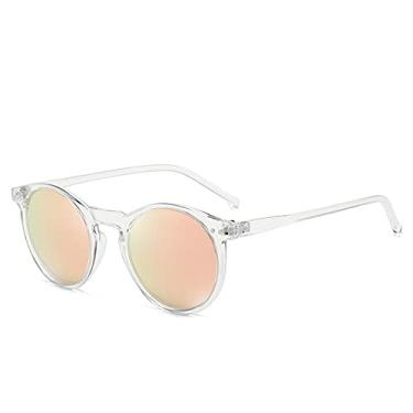 Imagem de Óculos de Sol Polarizados Masculino Feminino Designer Retro Redondo Óculos de Sol Vintage Masculino Feminino Óculos Gafas De Sol UV400, C1 T, Rosa, Outros