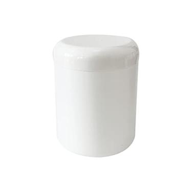 Imagem de Pote Plástico 100ml C/Tampa Rosca (10 Unidades) (Branco)