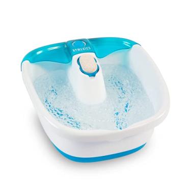 Imagem de Homedics Bubble Mate Foot Spa, banho de pés controlado pelo toque com bolhas revigorantes e à prova de respingos, nódulos de massagem elevados e pedra-pomes removível