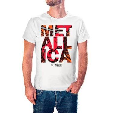 Imagem de Camiseta Metallica James Hetfield Camisa Bandas Rock Adulto - Vetor Ca