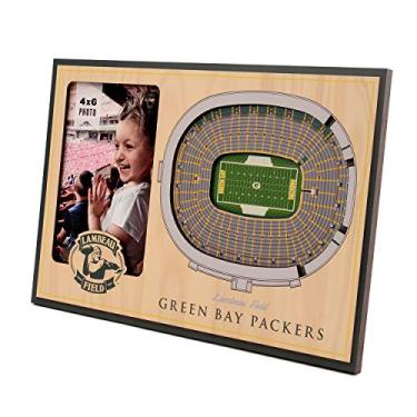 Imagem de YouTheFan Unissex adulto NFL Green Bay Packers 3D StadiumViews moldura cores da equipe, 20 x 30 cm