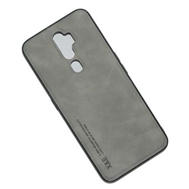 Imagem de Kepuch Silklike Capa para Oppo A9 2020/A5 2020/A11X - Case Placa de Metal Embutida para Oppo A9 2020/A5 2020/A11X - Cinza