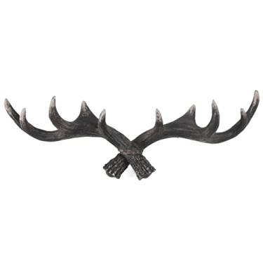 Imagem de KIZQYN Ganchos de casaco cabide montado na parede, cabide de casaco de entrada, gancho de parede, gancho de cabide de parede criativo para pendurar casacos, roupas, lenços de jaqueta cabide de parede (cor: latão)