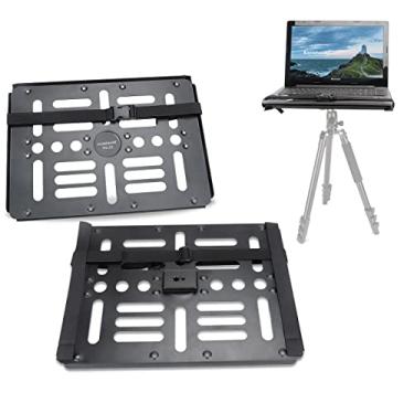 Imagem de koolehaoda Suporte de bandeja de projetor de paletes para notebook com interface Arca-Swiss para suporte de tripé de parafuso de 0,63 cm a 0,95 cm, capacidade de 10 kg com suporte de plataforma de resfriamento ventilada