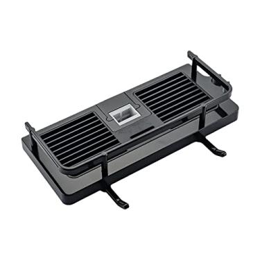 Imagem de Prateleira de chuveiro para pendurar livre, ajustável, multifuncional, organizador de banheiro, organizador de armazenamento, organizador de bastão, quadrado preto