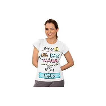 Imagem de Camiseta Meu Primeiro Dia das Mães Meu Neto Tam. M Branca