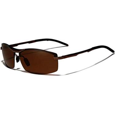 Imagem de Oculos de Sol Masculino Kingseven de Aluminio Oculos de Sol Esportivo com Proteção Uv400 Polarizados (C2)