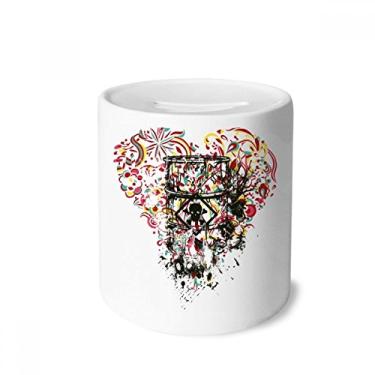 Imagem de DIYthinker Graffiti Street Coração Arte Ilustração Padrão Dinheiro Caixa Cerâmica Porta-Moedas Presente